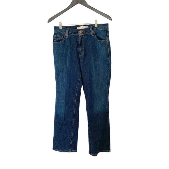 Levi’s 550 Classic Relaxed Bootcut Dark Wash Mid Rise Denim Jeans - Picture 4 of 11